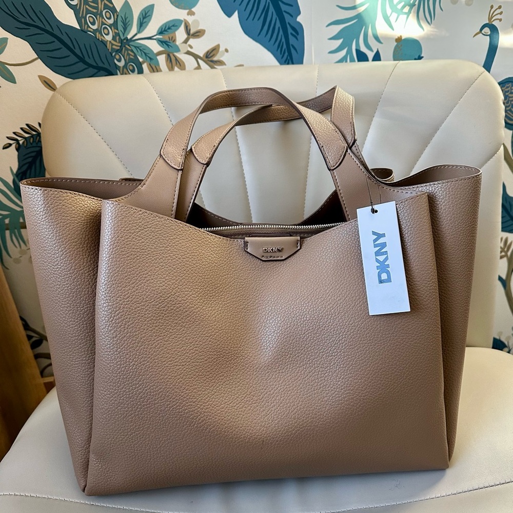 DKNY Willa Tote – Camel | NWT | Structured Work Bag